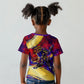 Trinbago Knight Riders Cricket Kid T shirt Trinidad and Tobago Unleash The Knight Brush Stroke
