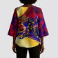Trinbago Knight Riders Cricket Kimono Sleeve Blouse Trinidad and Tobago Unleash The Knight Brush Stroke
