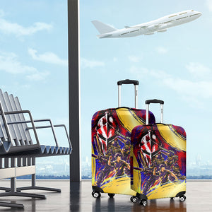 Trinbago Knight Riders Cricket Luggage Cover Trinidad and Tobago Unleash The Knight Brush Stroke