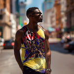 Trinbago Knight Riders Cricket Men Tank Top Trinidad and Tobago Unleash The Knight Brush Stroke