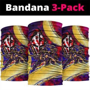 Trinbago Knight Riders Cricket Neck Gaiter Trinidad and Tobago Unleash The Knight Brush Stroke