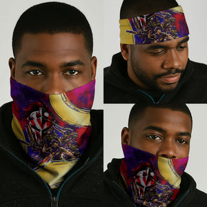 Trinbago Knight Riders Cricket Neck Gaiter Trinidad and Tobago Unleash The Knight Brush Stroke