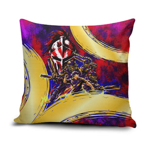 Trinbago Knight Riders Cricket Pillow Cover Trinidad and Tobago Unleash The Knight Brush Stroke
