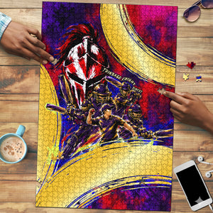 Trinbago Knight Riders Cricket Puzzle Trinidad and Tobago Unleash The Knight Brush Stroke