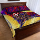 Trinbago Knight Riders Cricket Quilt Bed Set Trinidad and Tobago Unleash The Knight Brush Stroke