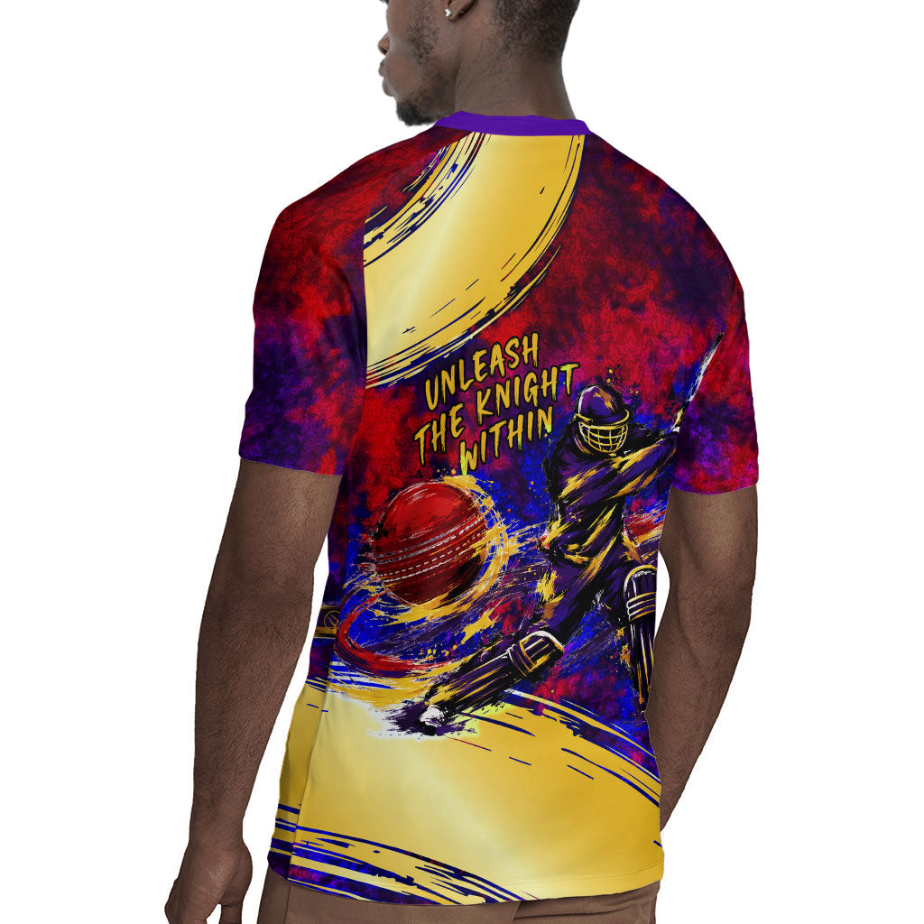 Trinbago Knight Riders Cricket Rugby Jersey Trinidad and Tobago Unleash The Knight Brush Stroke