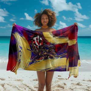 Trinbago Knight Riders Cricket Sarong Trinidad and Tobago Unleash The Knight Brush Stroke