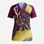 Trinbago Knight Riders Cricket Scrub Top Trinidad and Tobago Unleash The Knight Brush Stroke