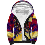 Trinbago Knight Riders Cricket Sherpa Hoodie Trinidad and Tobago Unleash The Knight Brush Stroke