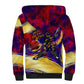 Trinbago Knight Riders Cricket Sherpa Hoodie Trinidad and Tobago Unleash The Knight Brush Stroke