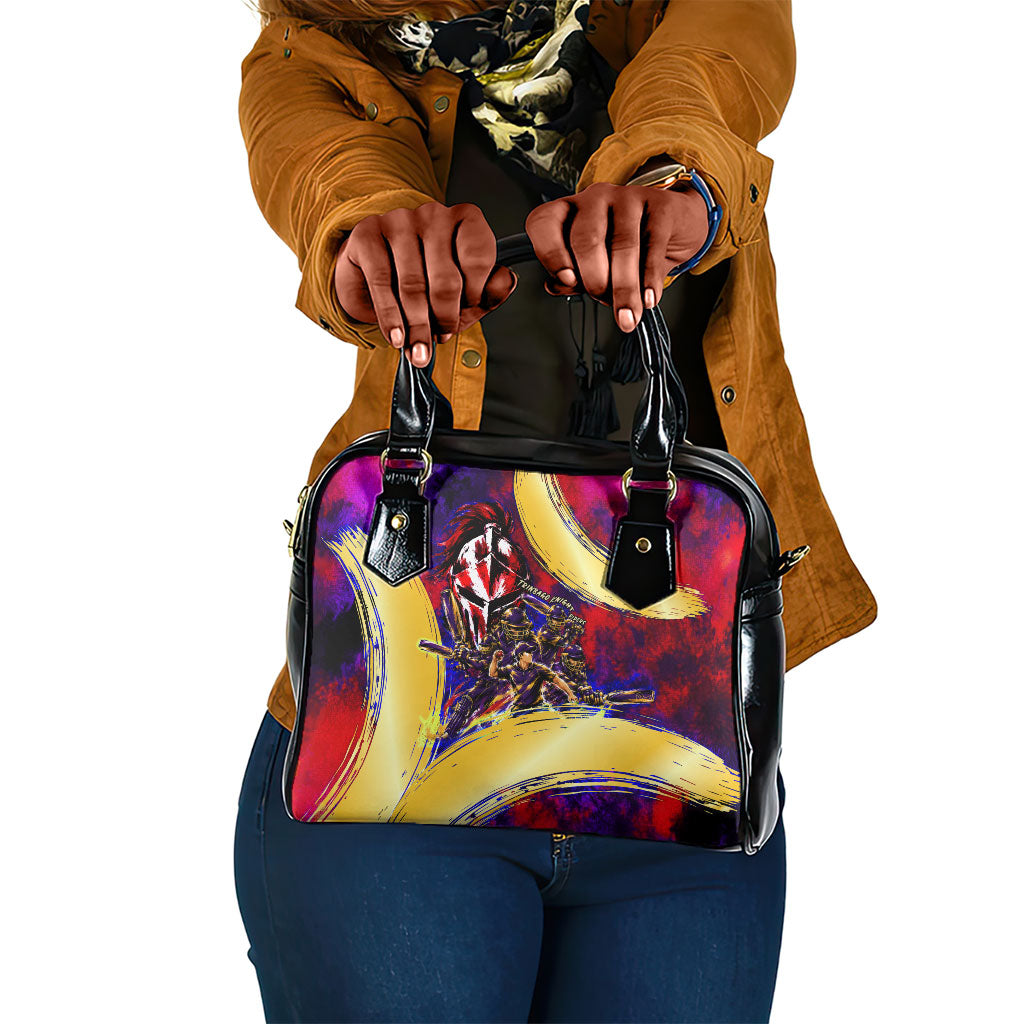 Trinbago Knight Riders Cricket Shoulder Handbag Trinidad and Tobago Unleash The Knight Brush Stroke