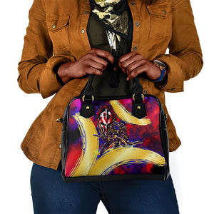 Trinbago Knight Riders Cricket Shoulder Handbag Trinidad and Tobago Unleash The Knight Brush Stroke