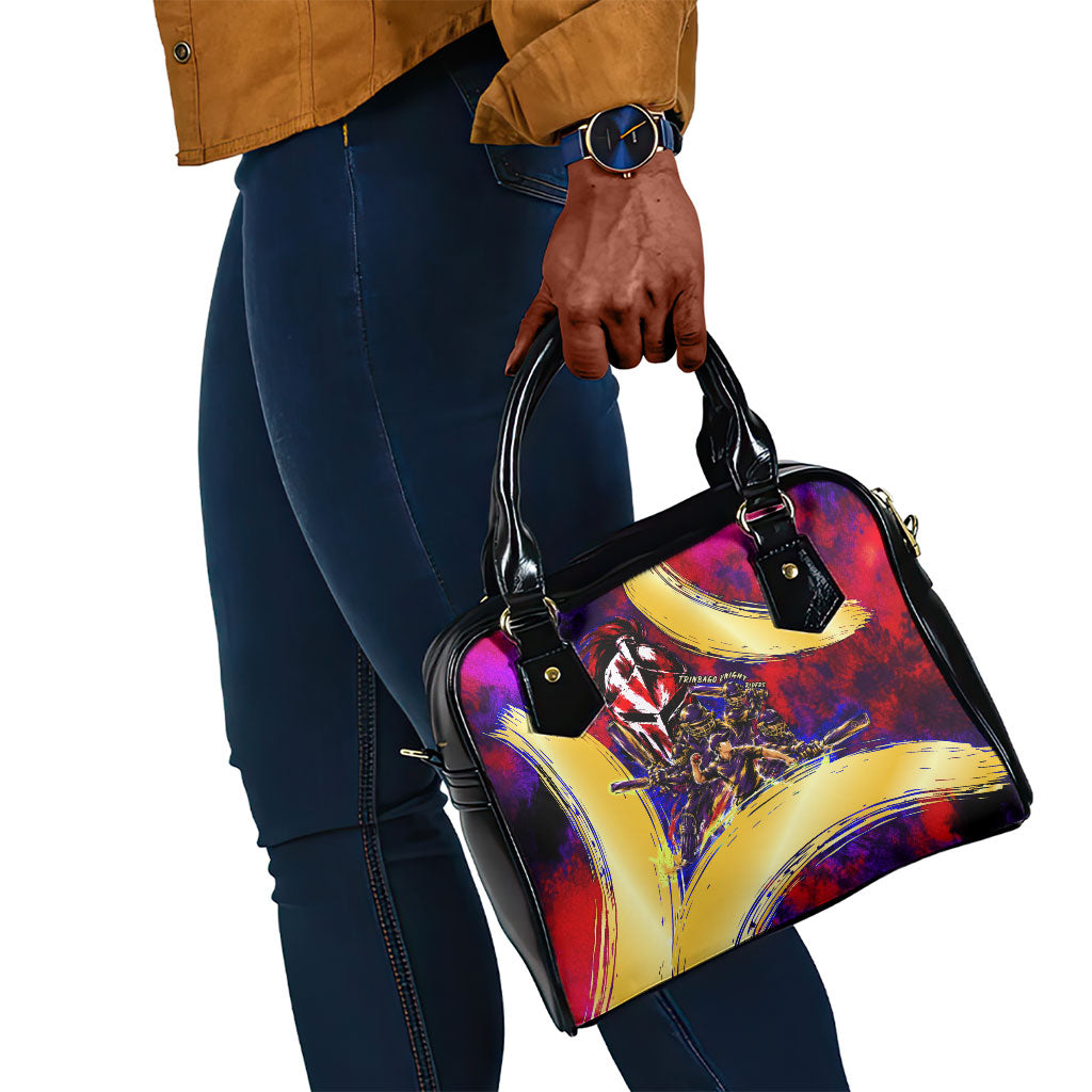 Trinbago Knight Riders Cricket Shoulder Handbag Trinidad and Tobago Unleash The Knight Brush Stroke