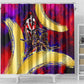 Trinbago Knight Riders Cricket Shower Curtain Trinidad and Tobago Unleash The Knight Brush Stroke