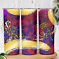 Trinbago Knight Riders Cricket Skinny Tumbler Trinidad and Tobago Unleash The Knight Brush Stroke