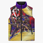 Trinbago Knight Riders Cricket Sleeveless Puffer Jacket Trinidad and Tobago Unleash The Knight Brush Stroke