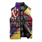 Trinbago Knight Riders Cricket Sleeveless Puffer Jacket Trinidad and Tobago Unleash The Knight Brush Stroke