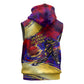 Trinbago Knight Riders Cricket Sleeveless Zip Hoodie Trinidad and Tobago Unleash The Knight Brush Stroke