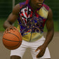 Trinbago Knight Riders Cricket Sleeveless Zip Hoodie Trinidad and Tobago Unleash The Knight Brush Stroke