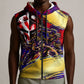 Trinbago Knight Riders Cricket Sleeveless Zip Hoodie Trinidad and Tobago Unleash The Knight Brush Stroke