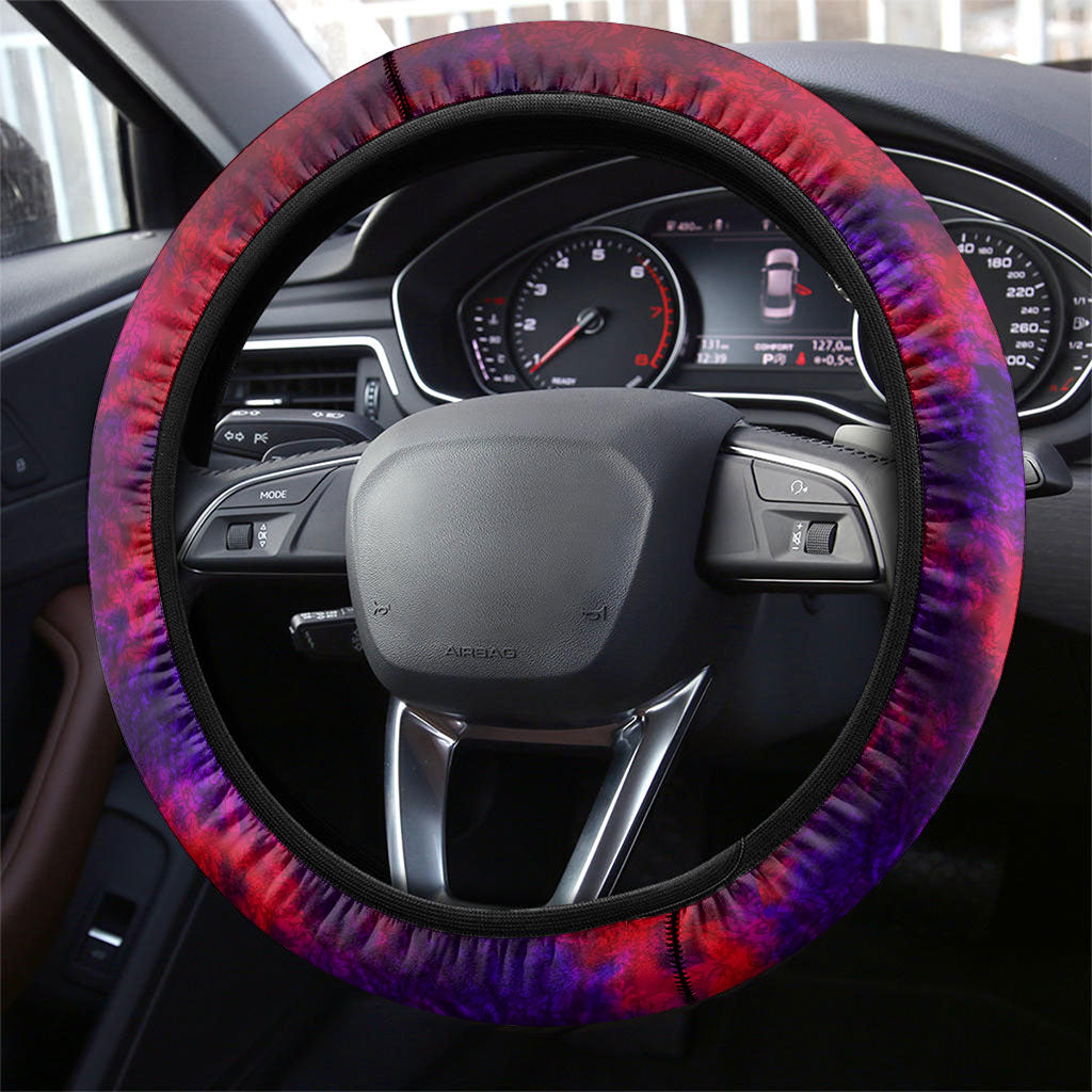 Trinbago Knight Riders Cricket Steering Wheel Cover Trinidad and Tobago Unleash The Knight Brush Stroke