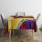 Trinbago Knight Riders Cricket Tablecloth Trinidad and Tobago Unleash The Knight Brush Stroke