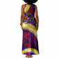 Trinbago Knight Riders Cricket Tank Maxi Dress Trinidad and Tobago Unleash The Knight Brush Stroke