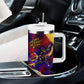 Trinbago Knight Riders Cricket Tumbler With Handle Trinidad and Tobago Unleash The Knight Brush Stroke