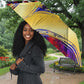 Trinbago Knight Riders Cricket Umbrella Trinidad and Tobago Unleash The Knight Brush Stroke
