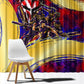Trinbago Knight Riders Cricket Window Curtain Trinidad and Tobago Unleash The Knight Brush Stroke