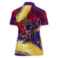 Trinbago Knight Riders Cricket Women Polo Shirt Trinidad and Tobago Unleash The Knight Brush Stroke