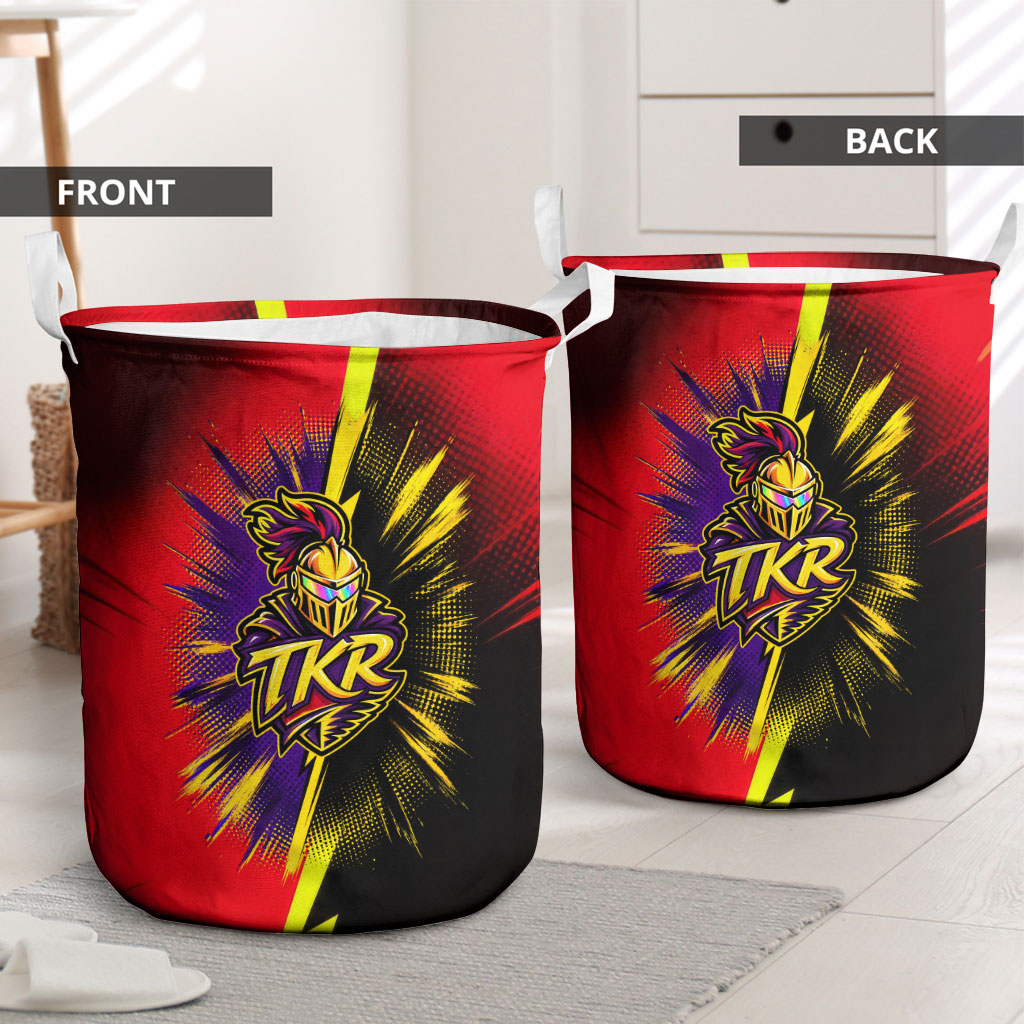 Trinidad and Tobago Cricket Laundry Basket Trinbago Knight Riders - Ride Or Die Comic Halftone