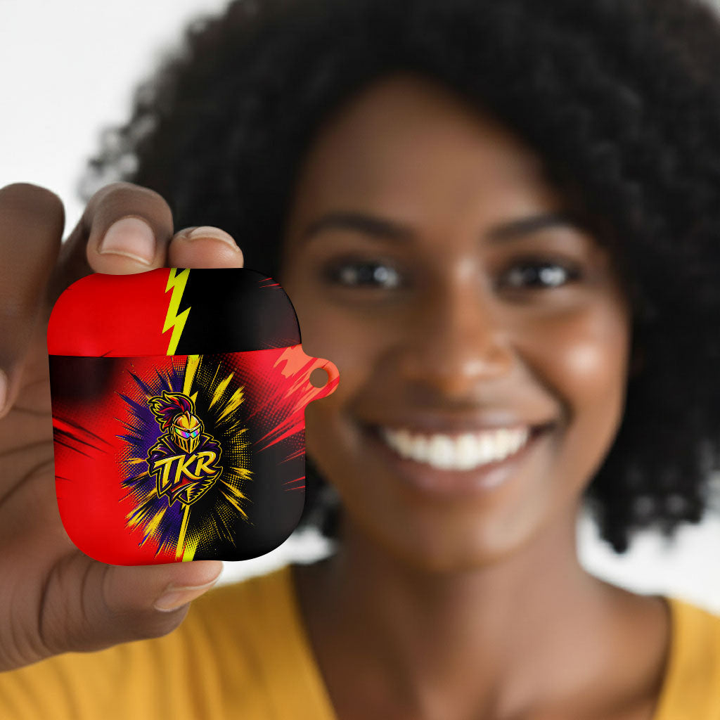 Trinidad and Tobago Cricket AirPods Case Trinbago Knight Riders - Ride Or Die Comic Halftone