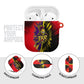 Trinidad and Tobago Cricket AirPods Case Trinbago Knight Riders - Ride Or Die Comic Halftone