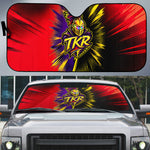 Trinidad and Tobago Cricket Auto Sun Shade Trinbago Knight Riders - Ride Or Die Comic Halftone