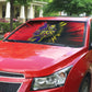 Trinidad and Tobago Cricket Auto Sun Shade Trinbago Knight Riders - Ride Or Die Comic Halftone