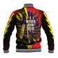 Trinidad and Tobago Cricket Baseball Jacket Trinbago Knight Riders - Ride Or Die Comic Halftone