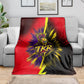 Trinidad and Tobago Cricket Blanket Trinbago Knight Riders - Ride Or Die Comic Halftone