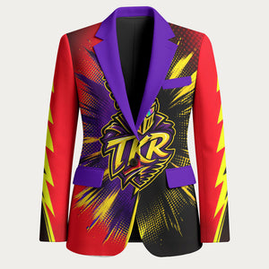 Trinidad and Tobago Cricket Blazer Trinbago Knight Riders - Ride Or Die Comic Halftone