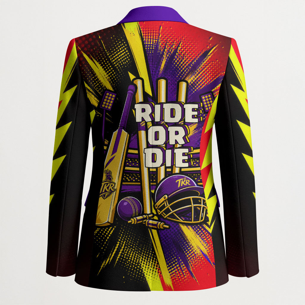 Trinidad and Tobago Cricket Blazer Trinbago Knight Riders - Ride Or Die Comic Halftone