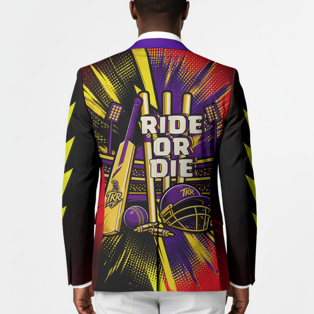 Trinidad and Tobago Cricket Blazer Trinbago Knight Riders - Ride Or Die Comic Halftone