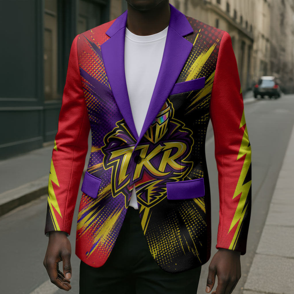 Trinidad and Tobago Cricket Blazer Trinbago Knight Riders - Ride Or Die Comic Halftone