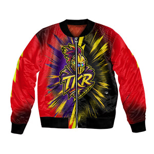 Trinidad and Tobago Cricket Bomber Jacket Trinbago Knight Riders - Ride Or Die Comic Halftone