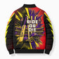 Trinidad and Tobago Cricket Bomber Puffer Jacket Trinbago Knight Riders - Ride Or Die Comic Halftone