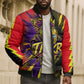 Trinidad and Tobago Cricket Bomber Puffer Jacket Trinbago Knight Riders - Ride Or Die Comic Halftone