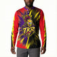 Trinidad and Tobago Cricket Button Sweatshirt Trinbago Knight Riders - Ride Or Die Comic Halftone