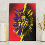 Trinidad and Tobago Cricket Canvas Wall Art Trinbago Knight Riders - Ride Or Die Comic Halftone
