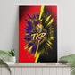 Trinidad and Tobago Cricket Canvas Wall Art Trinbago Knight Riders - Ride Or Die Comic Halftone