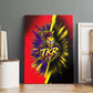Trinidad and Tobago Cricket Canvas Wall Art Trinbago Knight Riders - Ride Or Die Comic Halftone
