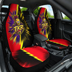 Trinidad and Tobago Cricket Car Seat Cover Trinbago Knight Riders - Ride Or Die Comic Halftone